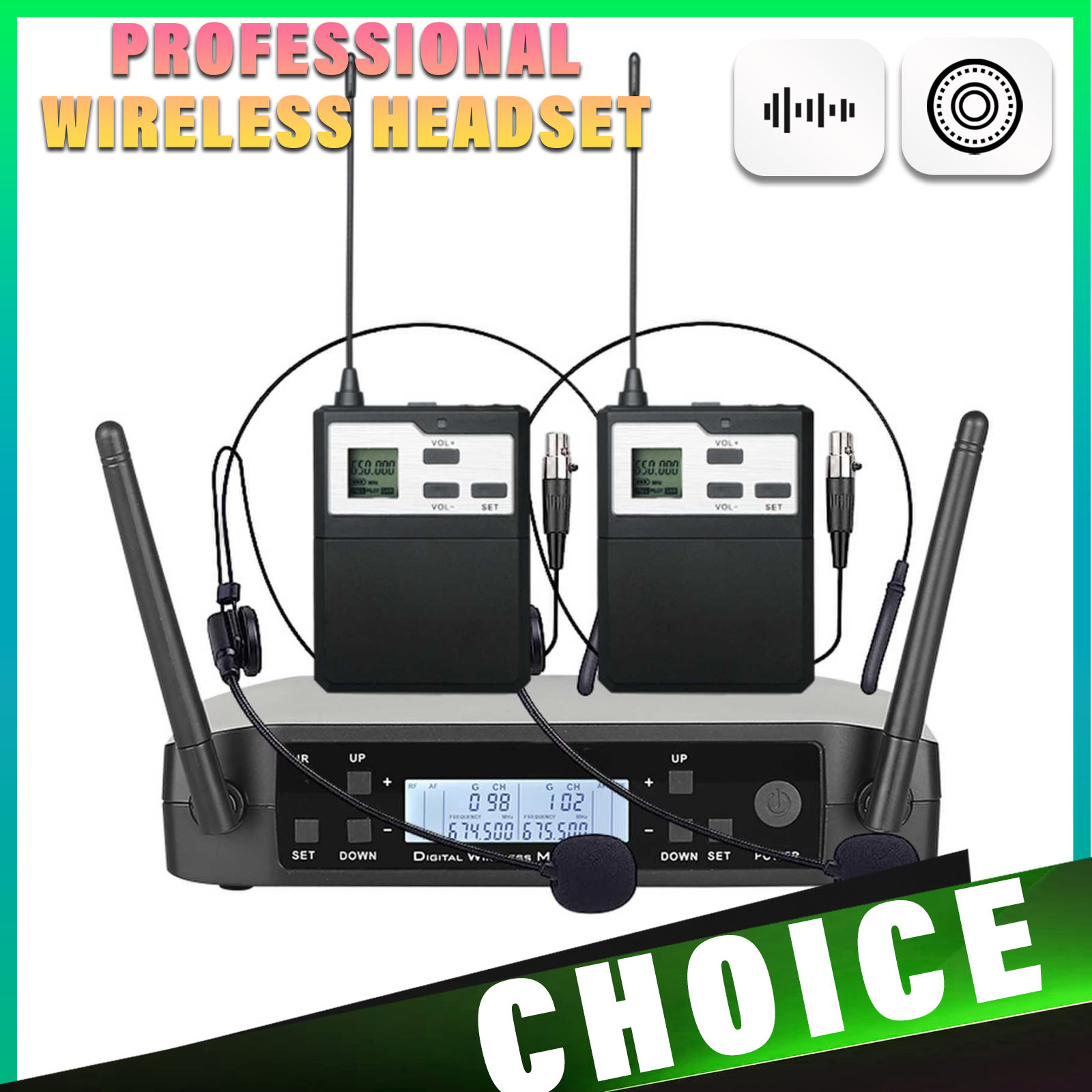 Shure Mic Sm58 - Bezprzewodowy zestaw słuchawkowy z mikrofonem UHF