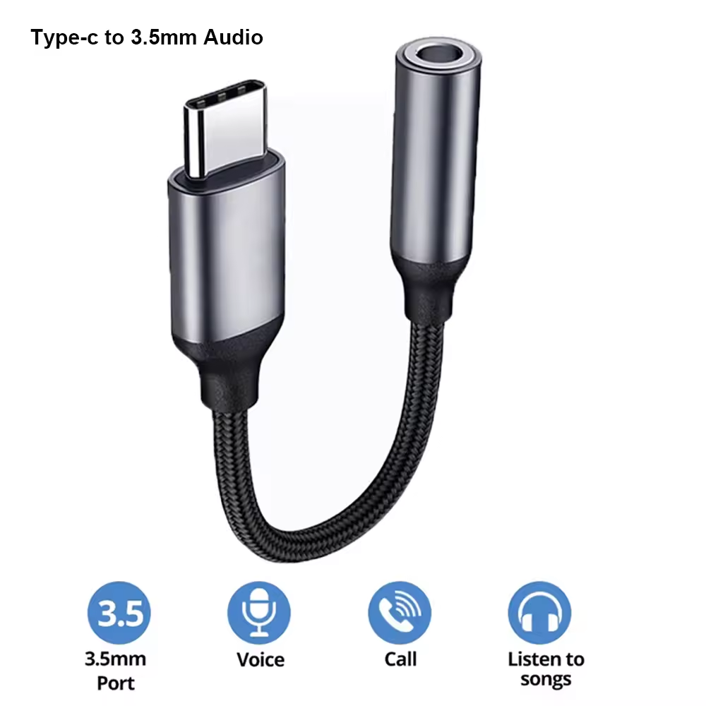 Audiophile Headphone Wired - Adapter audio USB C 3.5mm, kabel
