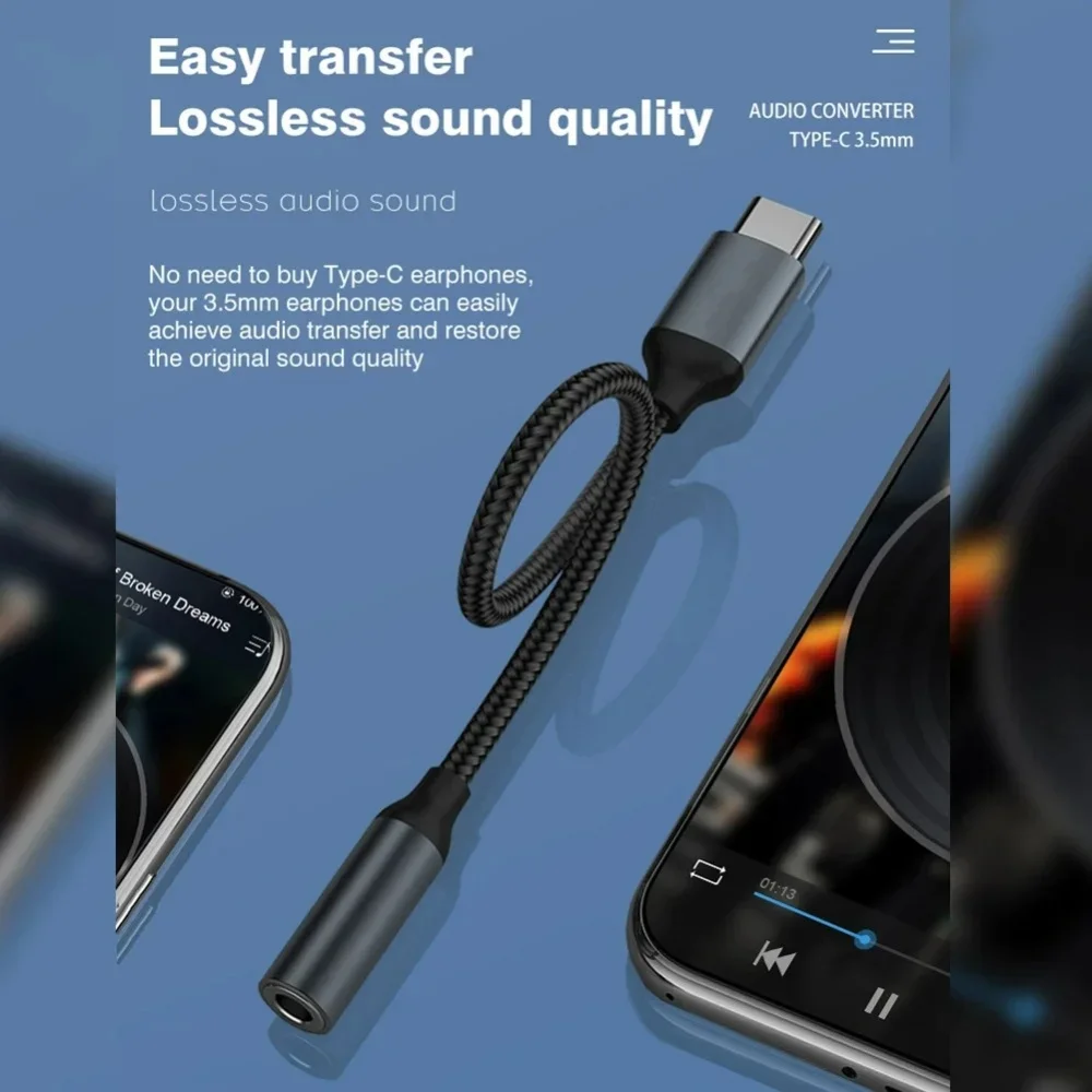 Adapter audio USB C 3.5mm, kab – Audiophile Headphone Wired recenzja i cena
